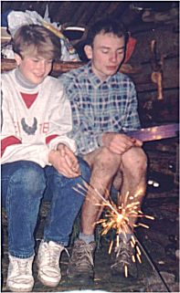 S Helenou a s prskavkou na White Riweru (1995)